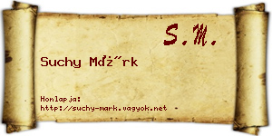 Suchy Márk névjegykártya